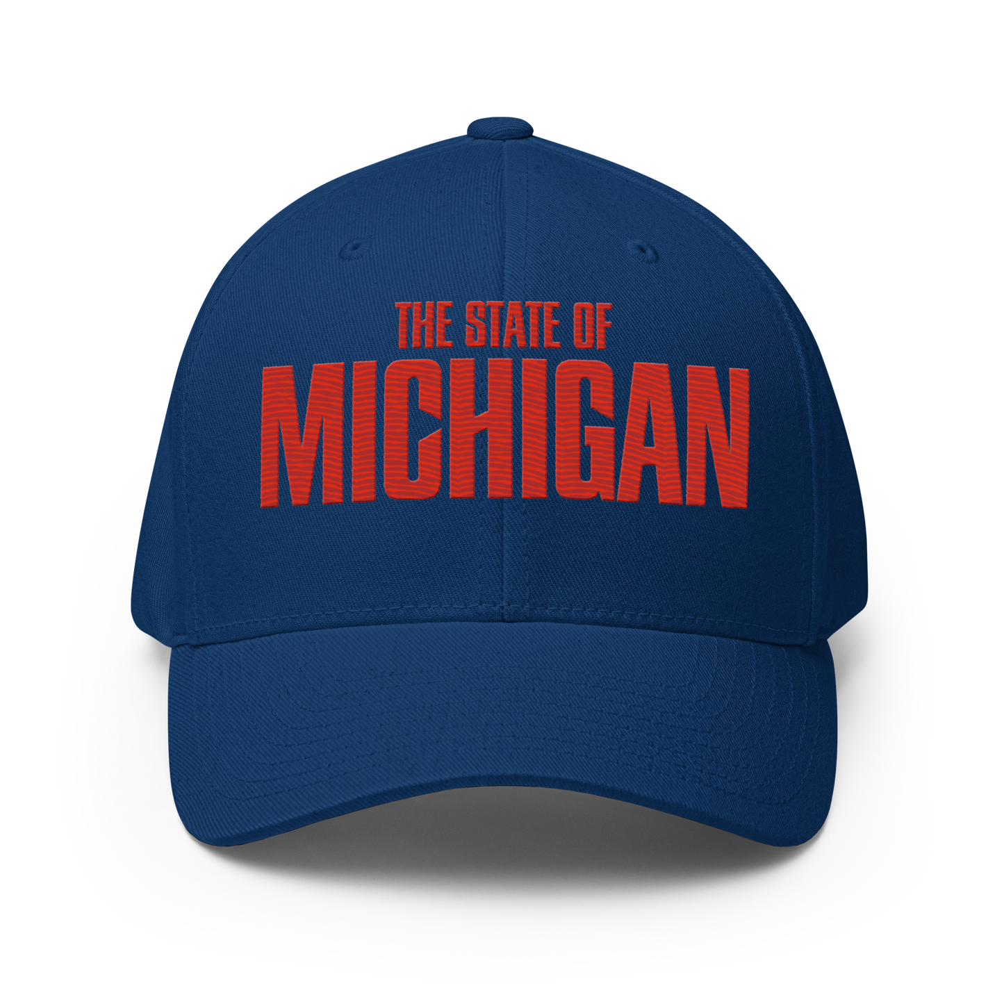 'The State of Michigan' Fitted Baseball Cap | Flying Superhero Parody