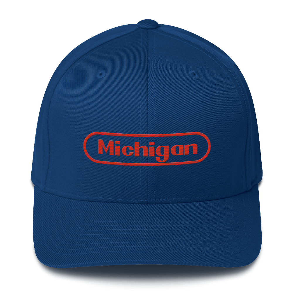 'Michigan' Fitted Baseball Cap | Video Game Parody