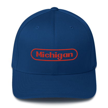 'Michigan' Fitted Baseball Cap | Video Game Parody