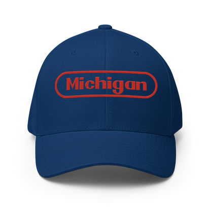 'Michigan' Fitted Baseball Cap | Video Game Parody