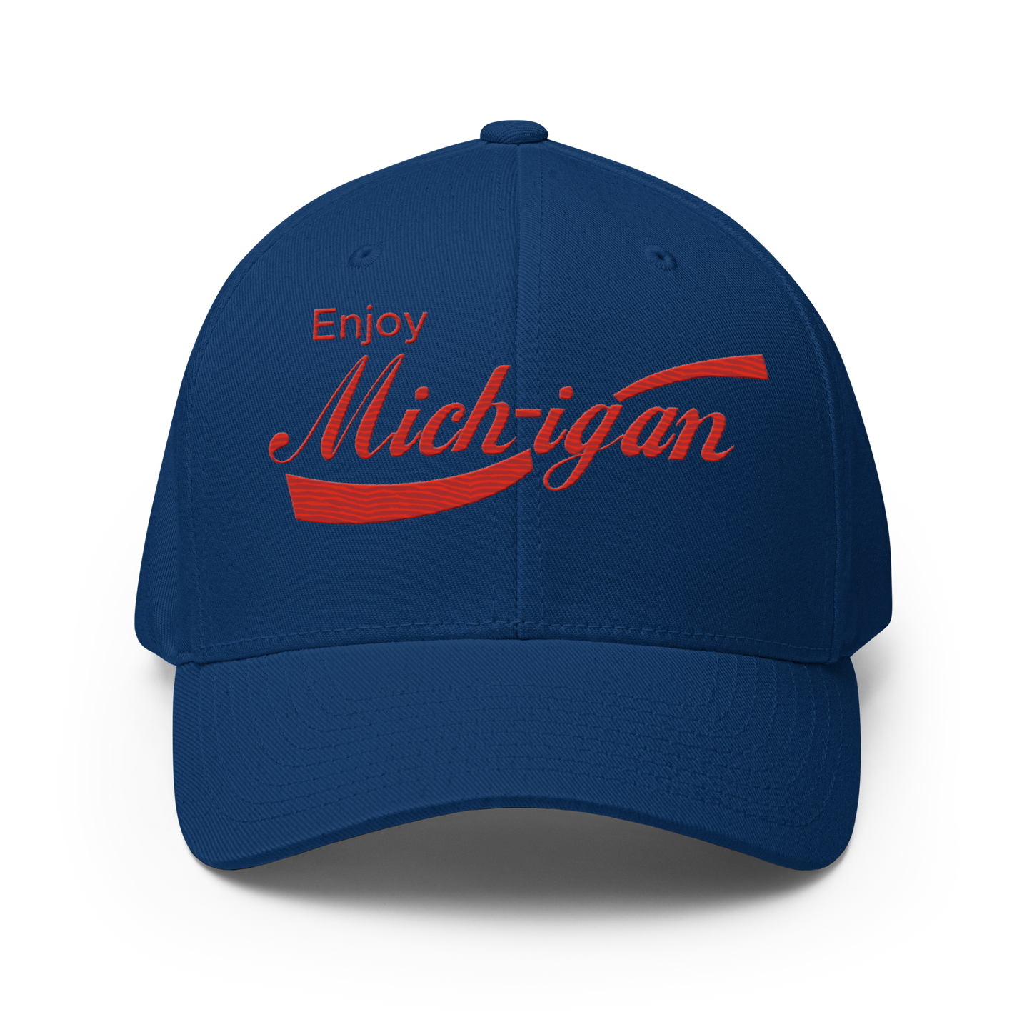 'Enjoy Michigan' Fitted Baseball Cap | Sodapop Parody