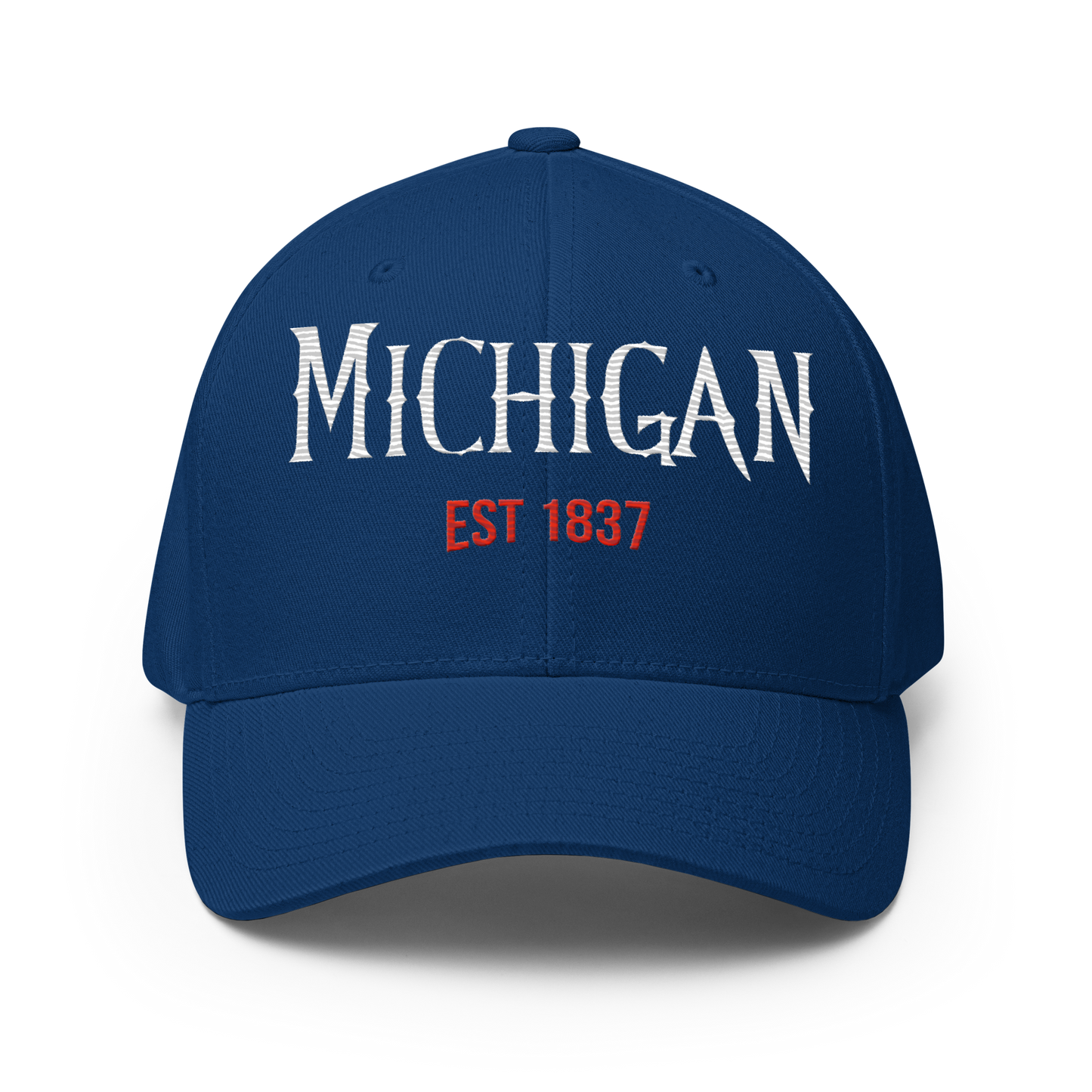 'Michigan EST 1837' Fitted Baseball Cap | Spooky Parody