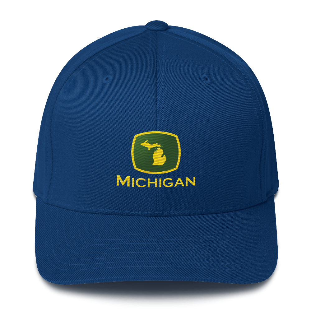 'Michigan' Fitted Baseball Cap | Tractor Parody