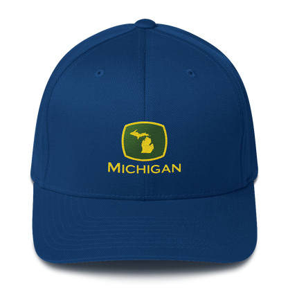 'Michigan' Fitted Baseball Cap | Tractor Parody