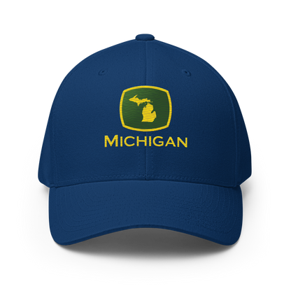 'Michigan' Fitted Baseball Cap | Tractor Parody