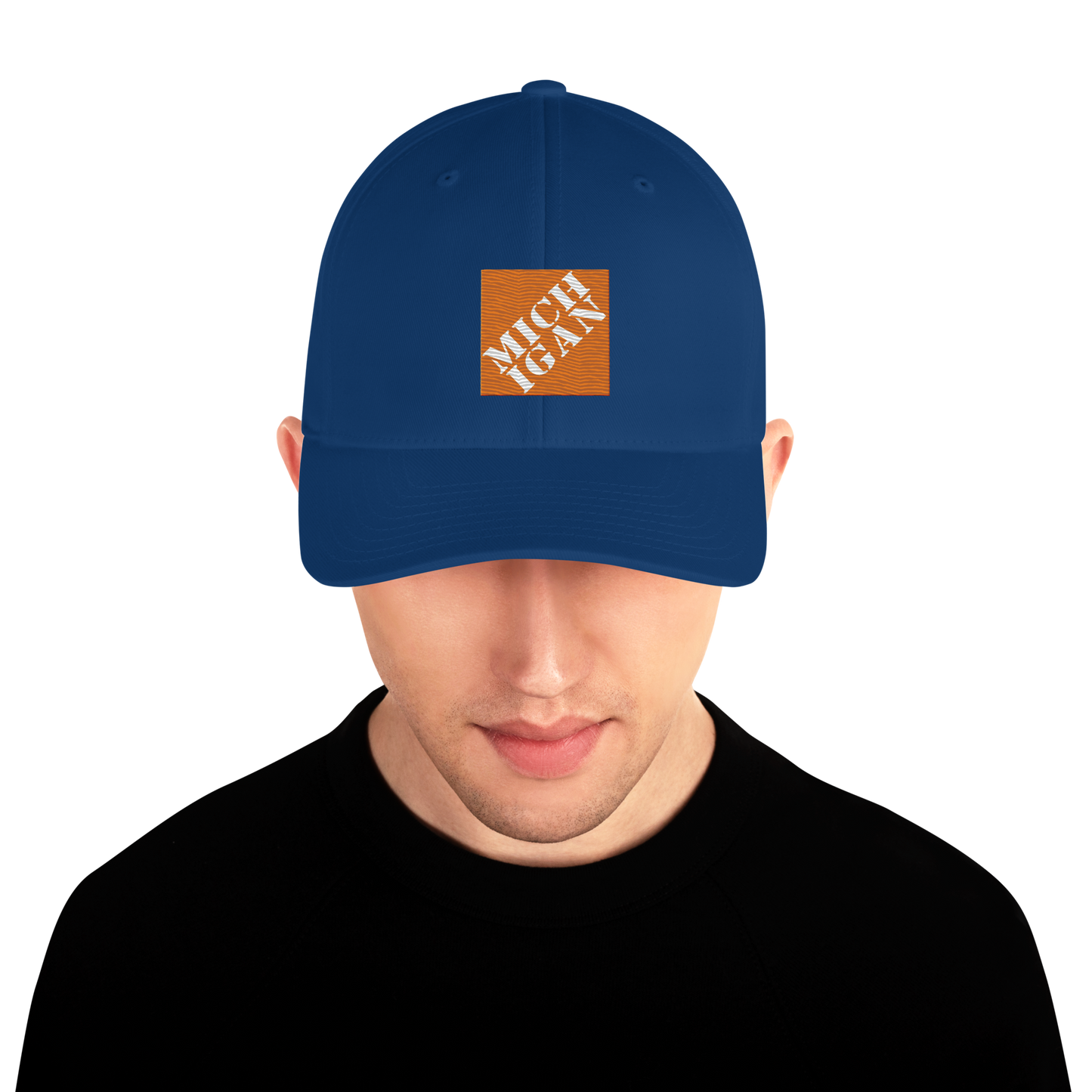 'Michigan' Fitted Baseball Cap | Construction Retail Parody