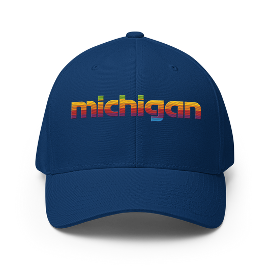 'Michigan' Fitted Baseball Cap | 80s Pomaceous Tech Parody