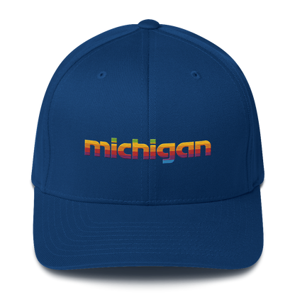 'Michigan' Fitted Baseball Cap | 80s Pomaceous Tech Parody