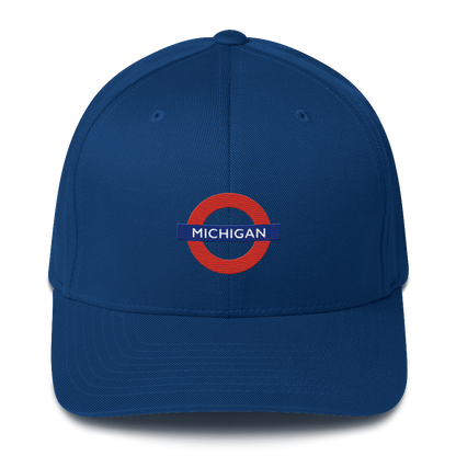 'Michigan' Fitted Baseball Cap | London Tube Parody