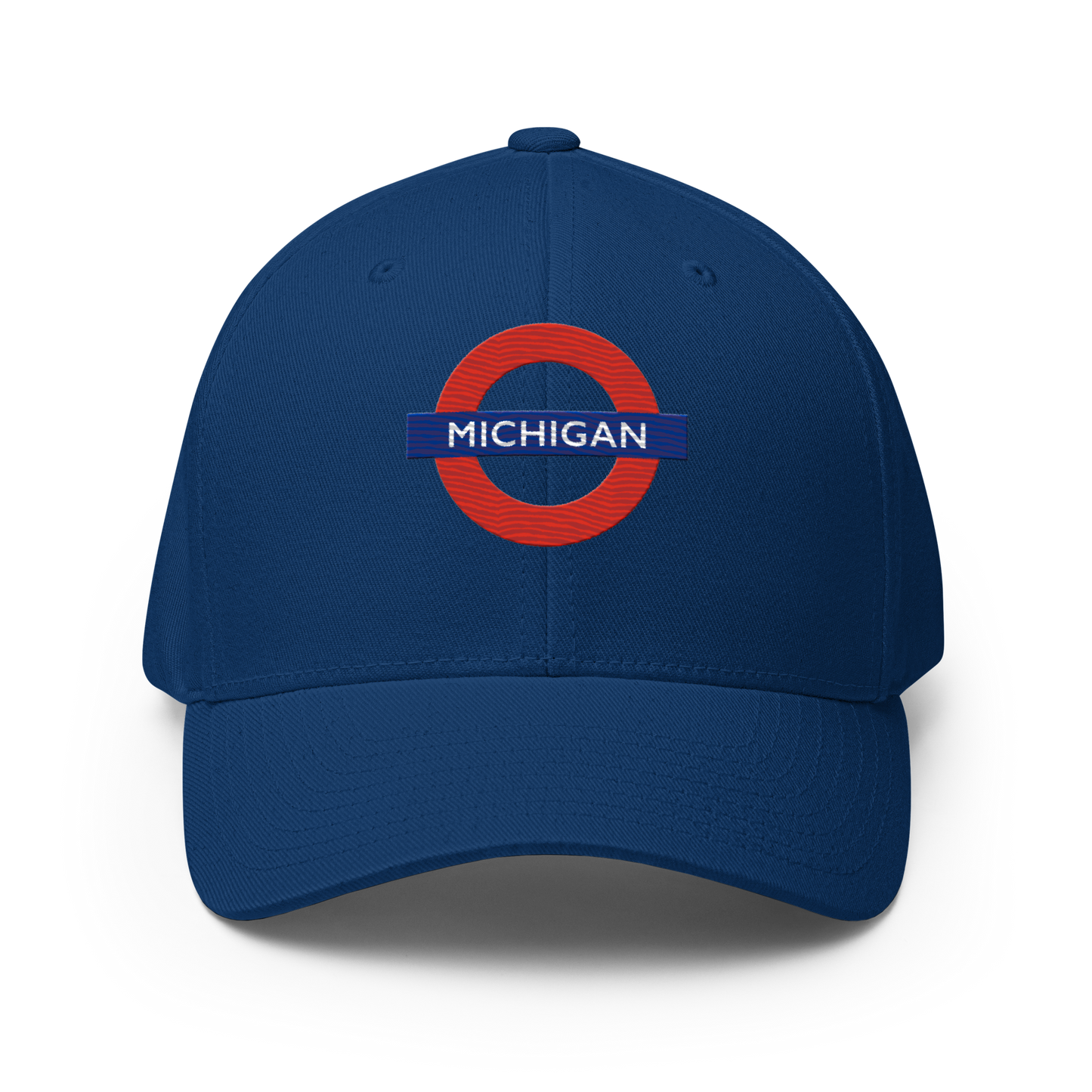 'Michigan' Fitted Baseball Cap | London Tube Parody