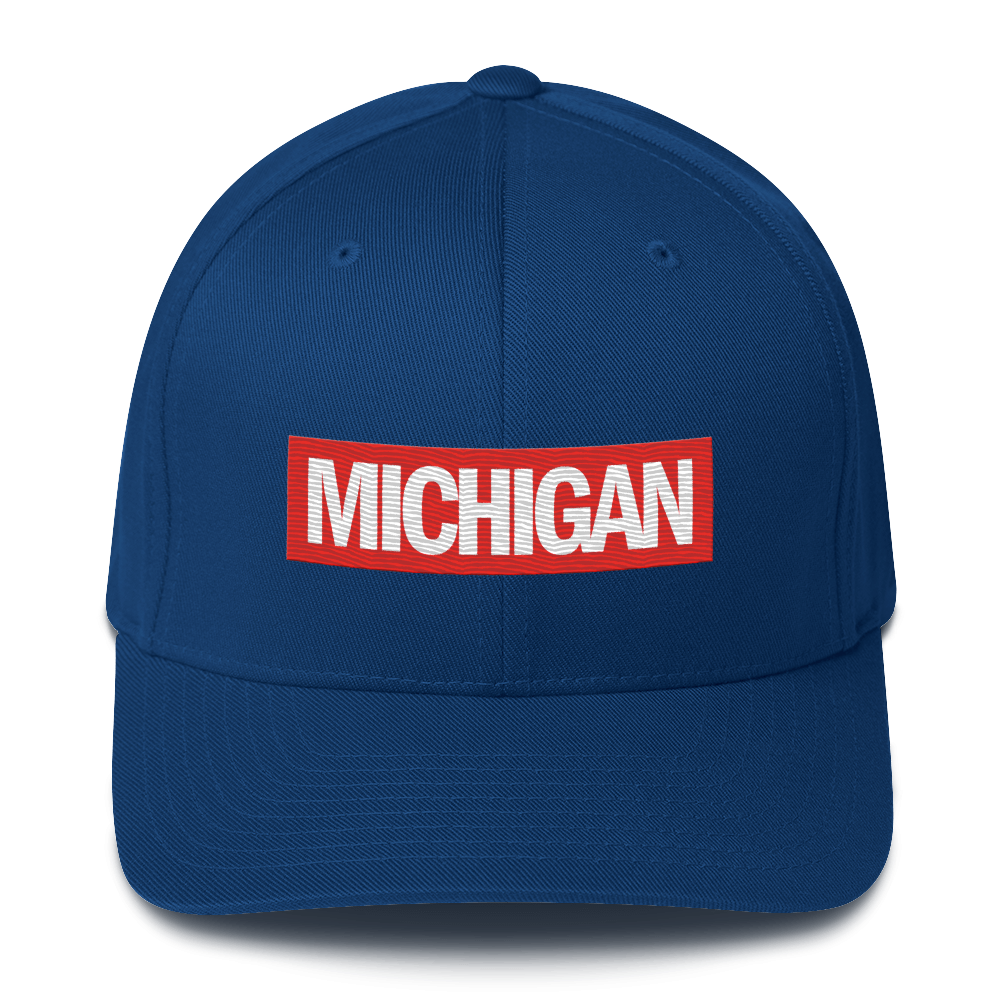 'Michigan' Fitted Baseball Cap | Superhero Parody