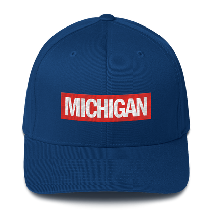 'Michigan' Fitted Baseball Cap | Superhero Parody