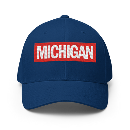 'Michigan' Fitted Baseball Cap | Superhero Parody