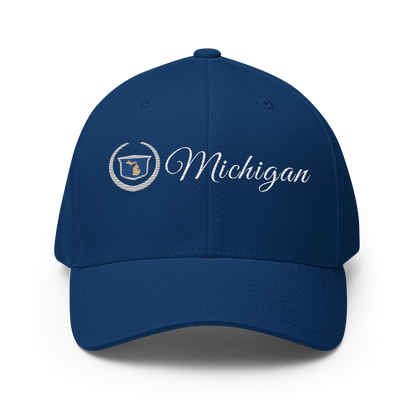 'Michigan' Fitted Baseball Cap | Luxury Auto Parody