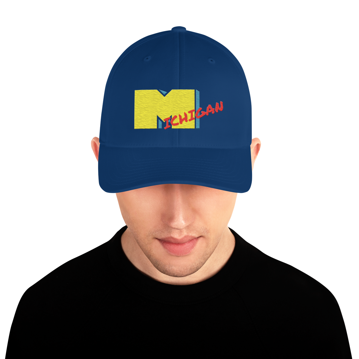 'Michigan' Fitted Baseball Cap | Music TV Parody