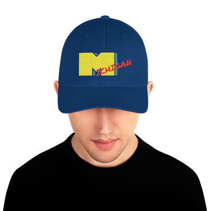 'Michigan' Fitted Baseball Cap | Music TV Parody