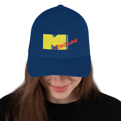 'Michigan' Fitted Baseball Cap | Music TV Parody