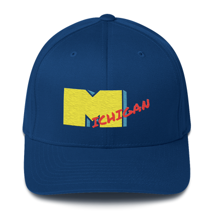 'Michigan' Fitted Baseball Cap | Music TV Parody