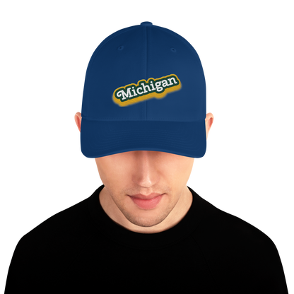 'Michigan' Fitted Baseball Cap | Ginger Pop Parody