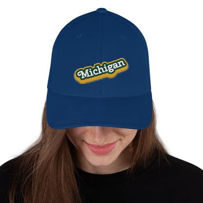 'Michigan' Fitted Baseball Cap | Ginger Pop Parody