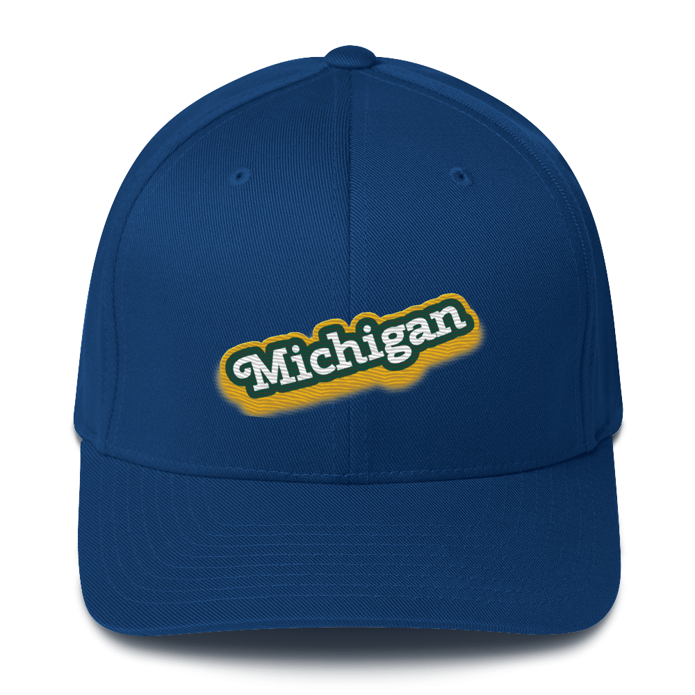 'Michigan' Fitted Baseball Cap | Ginger Pop Parody