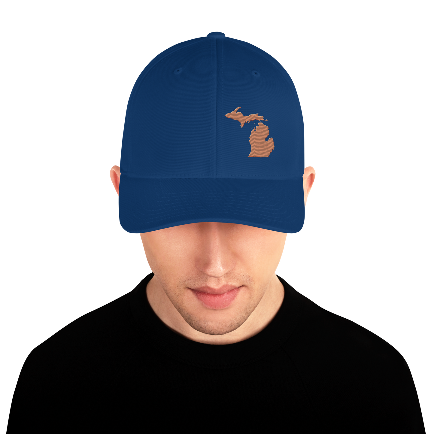 Michigan Fitted Baseball Cap | Copper Outline