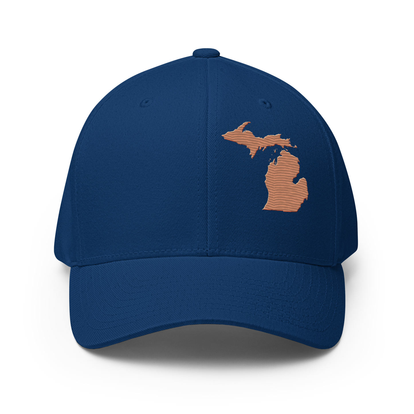 Michigan Fitted Baseball Cap | Copper Outline