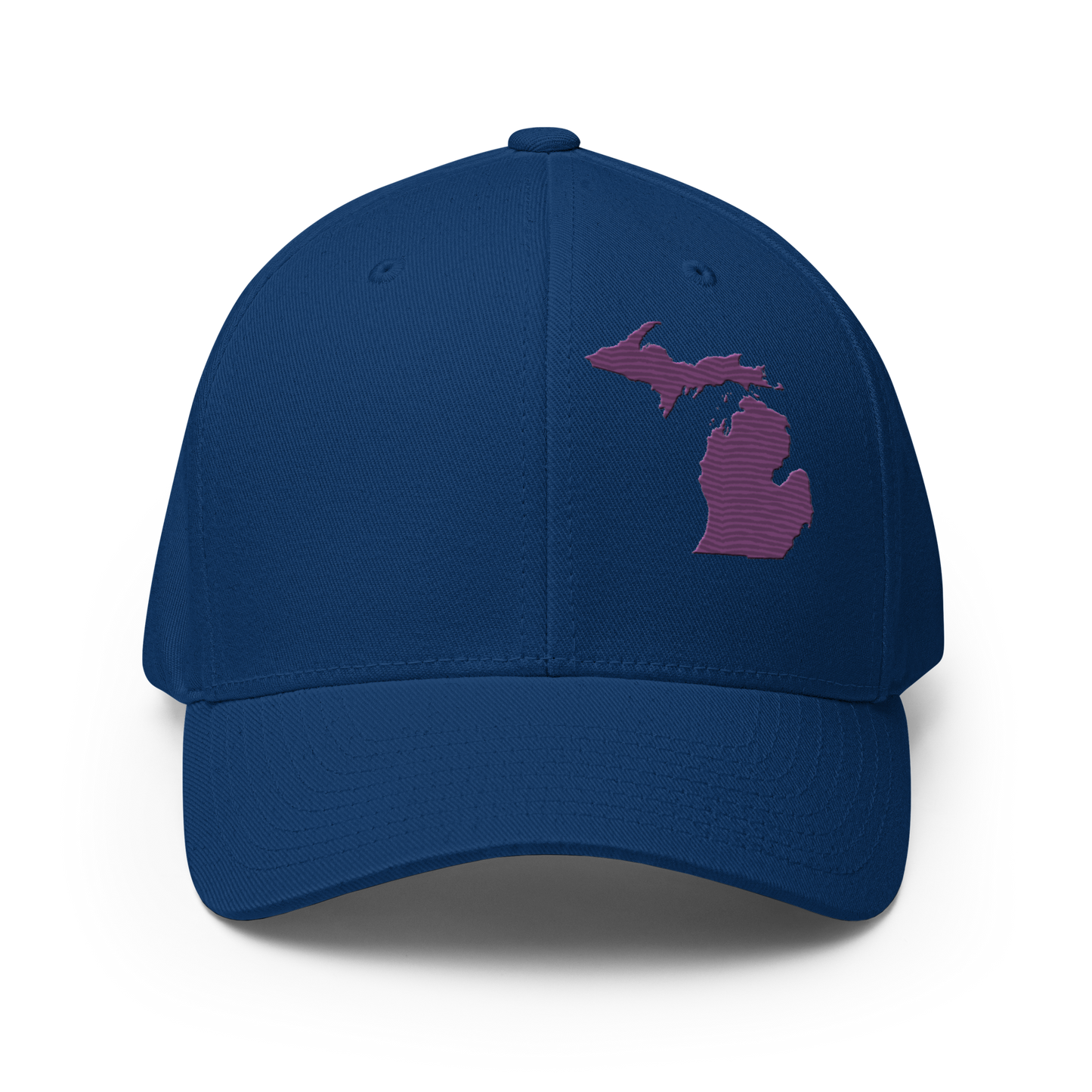 Michigan Fitted Baseball Cap | Plum Outline