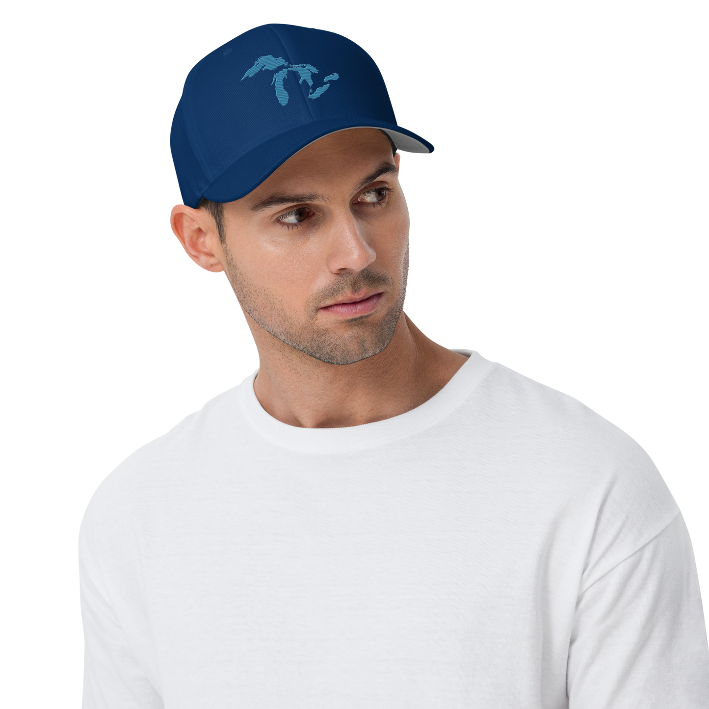 Great Lakes Fitted Baseball Cap | Traverse Blue