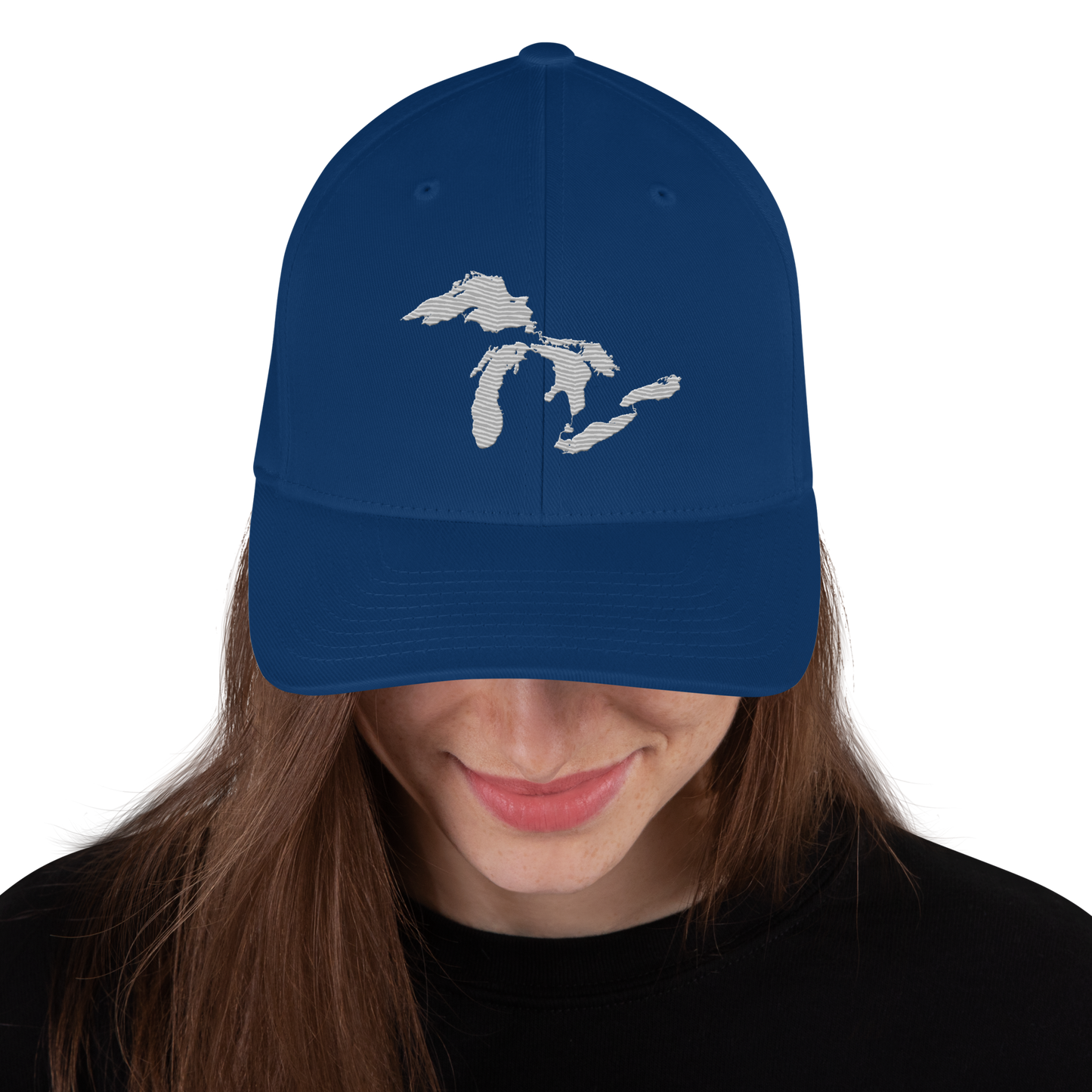 Great Lakes Fitted Baseball Cap | Platinum