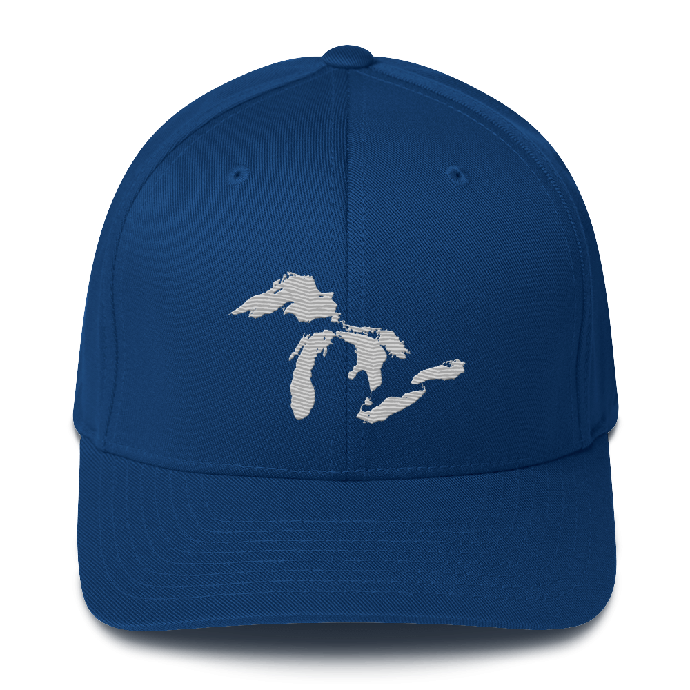 Great Lakes Fitted Baseball Cap | Platinum