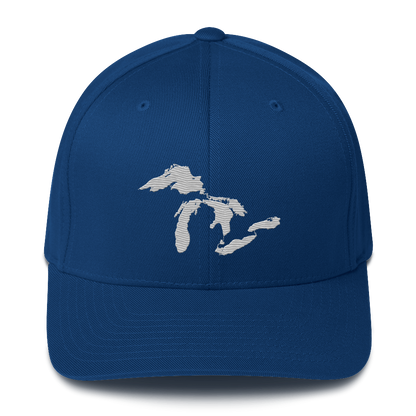 Great Lakes Fitted Baseball Cap | Platinum