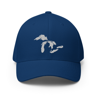 Great Lakes Fitted Baseball Cap | Platinum