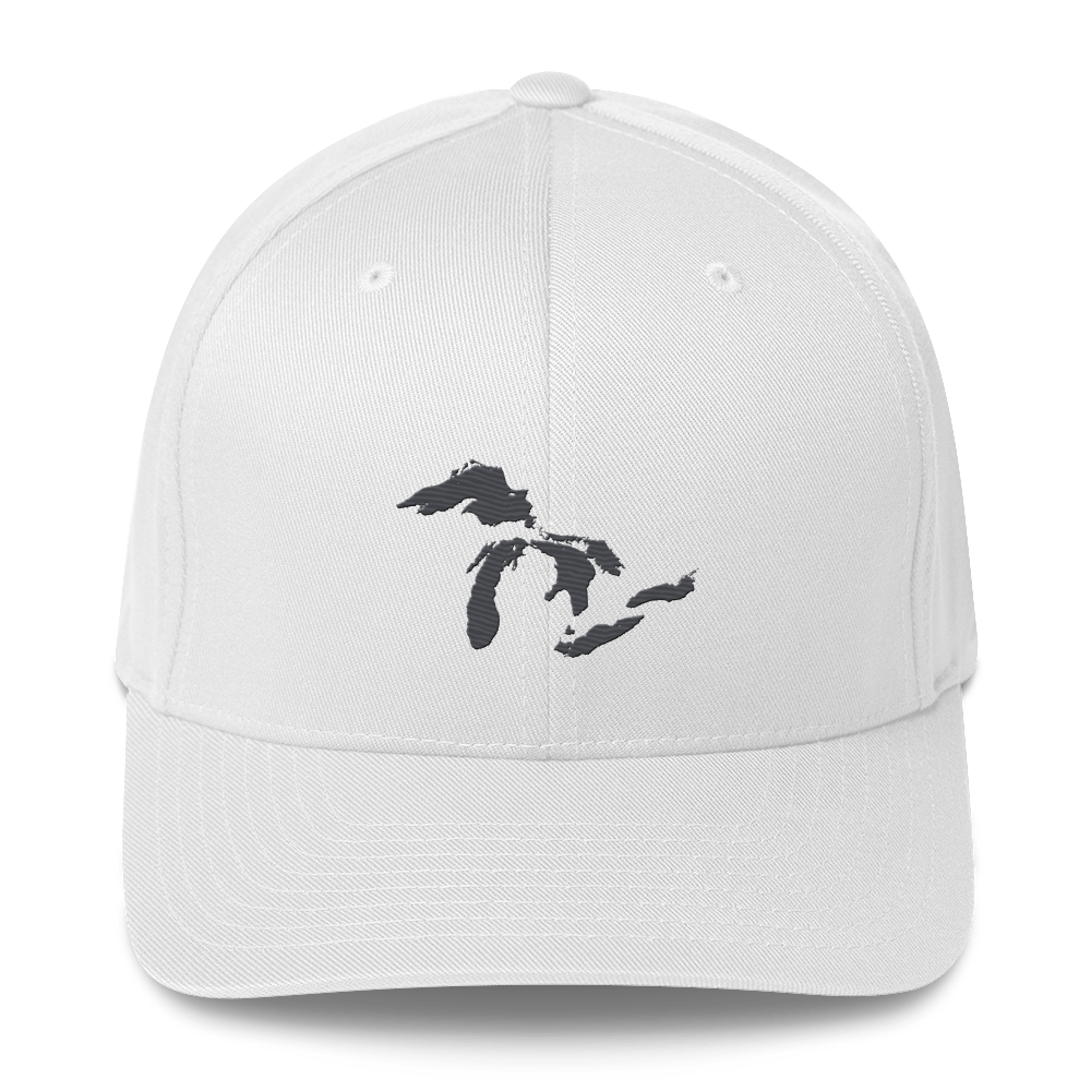 Great Lakes Fitted Baseball Cap (Iron Ore Grey)