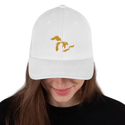 Great Lakes Fitted Baseball Cap (Gold)