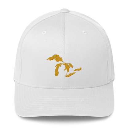 Great Lakes Fitted Baseball Cap (Gold)