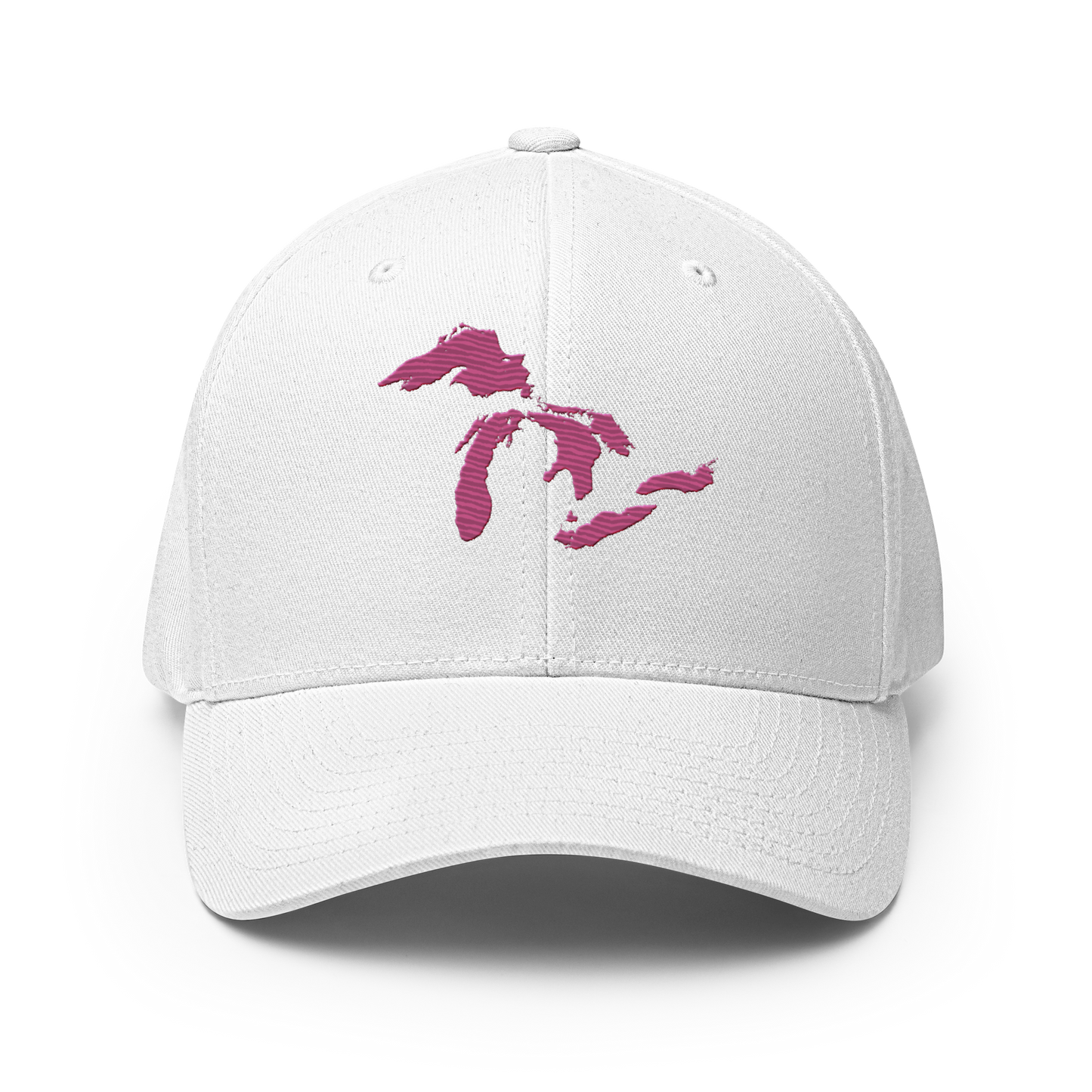 Great Lakes Fitted Baseball Cap (Apple Blossom Pink)