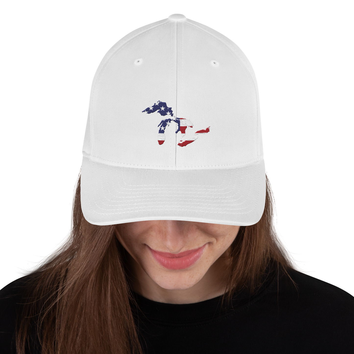 Great Lakes Fitted Baseball Cap (Patriotic Edition)