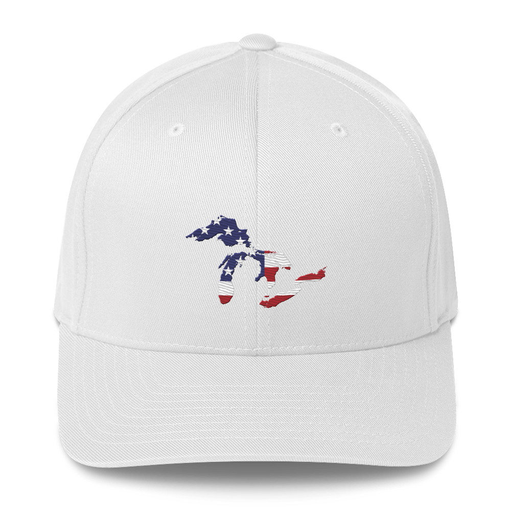 Great Lakes Fitted Baseball Cap (Patriotic Edition)