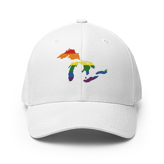 Great Lakes Fitted Baseball Cap (Rainbow Pride Edition)