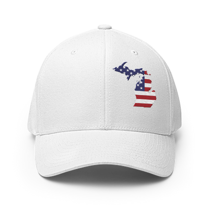 Michigan Fitted Baseball Cap (Patriot Edition)