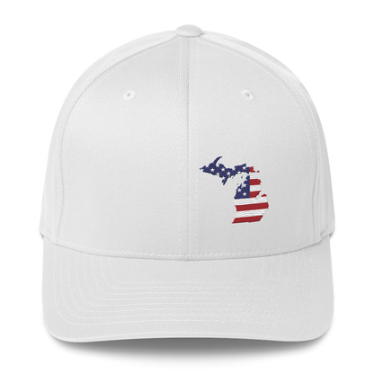 Michigan Fitted Baseball Cap (Patriot Edition)