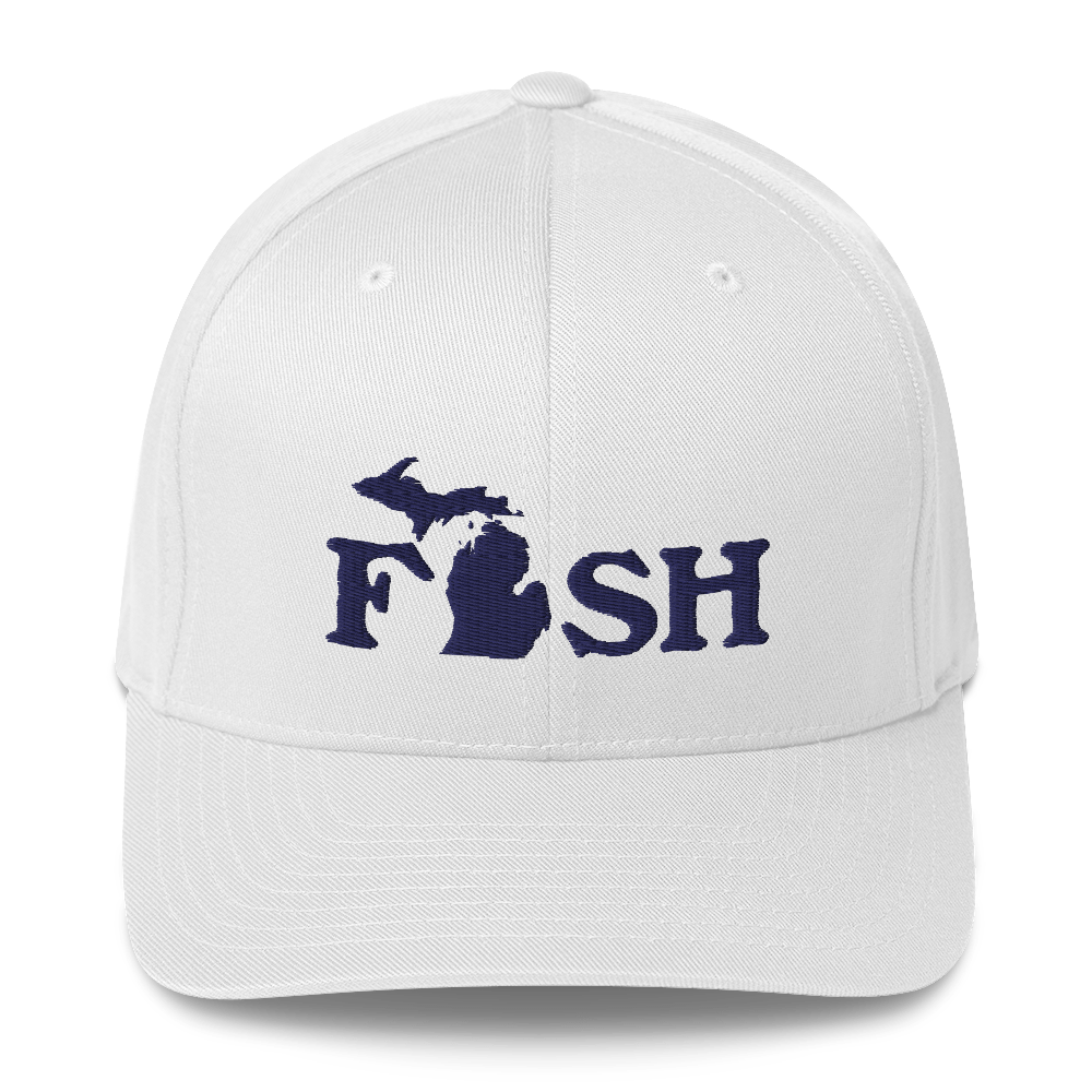 Michigan 'Fish' Fitted Baseball Cap