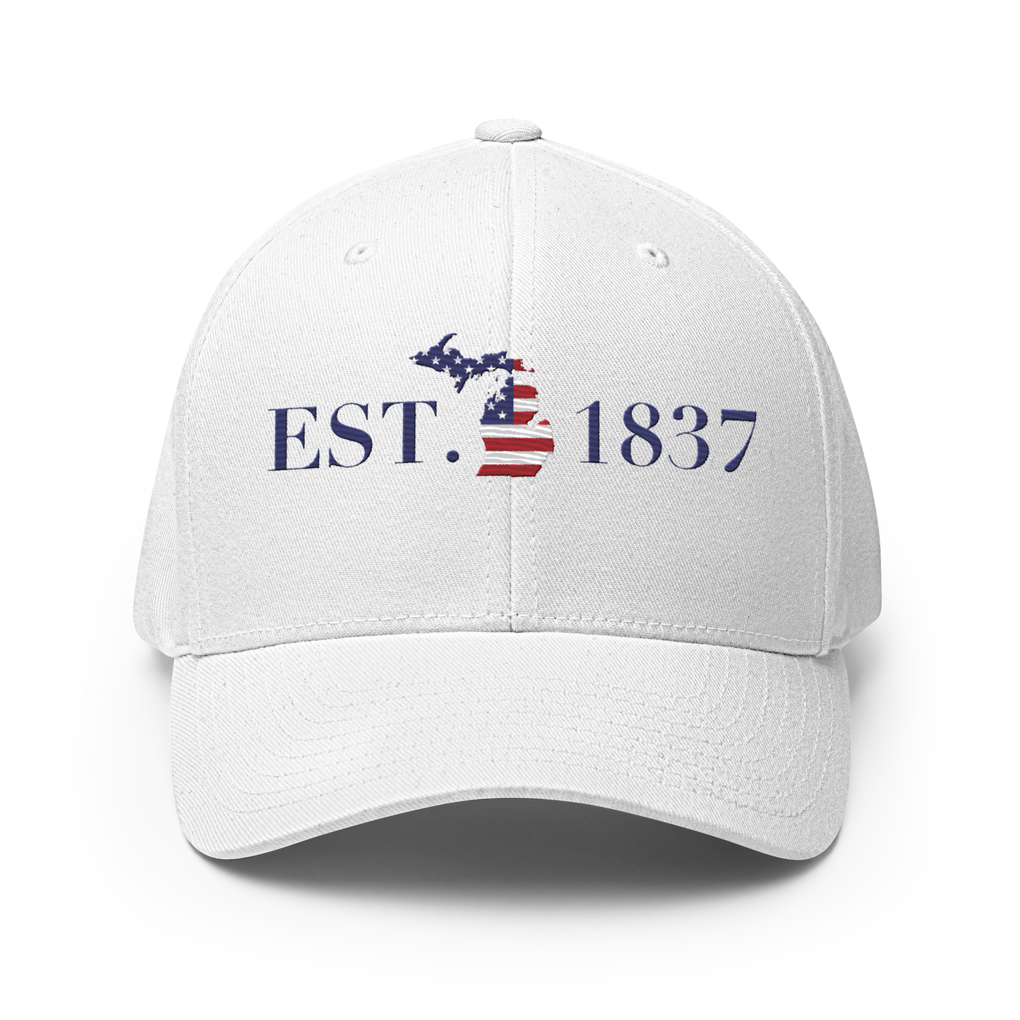 Michigan 'EST. 1837' Fitted Baseball Cap (Patriot Edition)