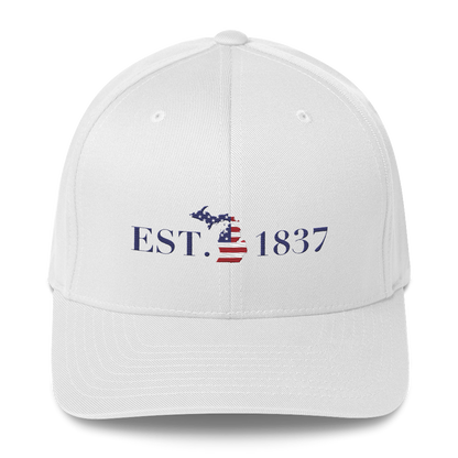 Michigan 'EST. 1837' Fitted Baseball Cap (Patriot Edition)