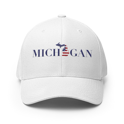 'Michigan' Fitted Baseball Cap (Didone Patriot Edition)