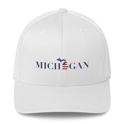 'Michigan' Fitted Baseball Cap (Didone Patriot Edition)