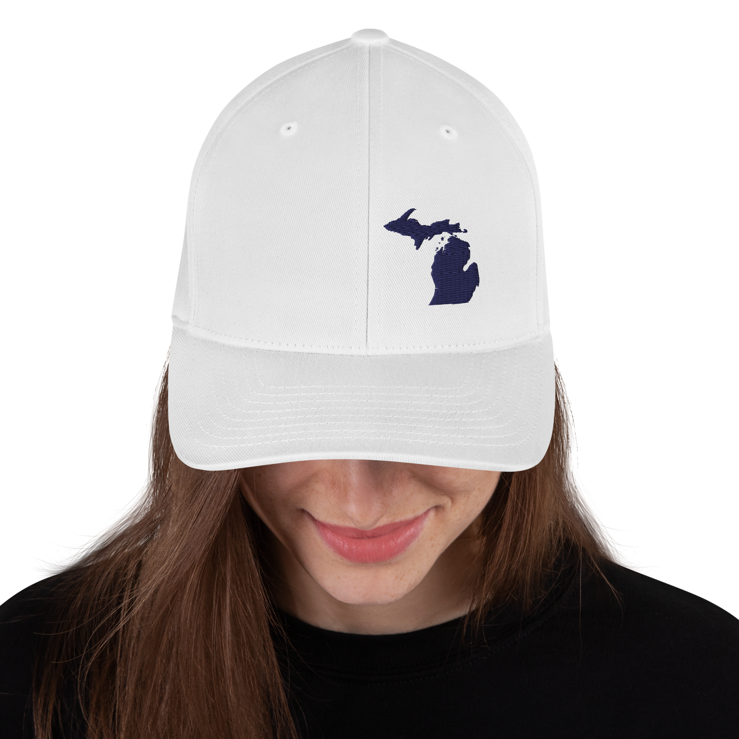 Michigan Fitted Baseball Cap (MI Outline)