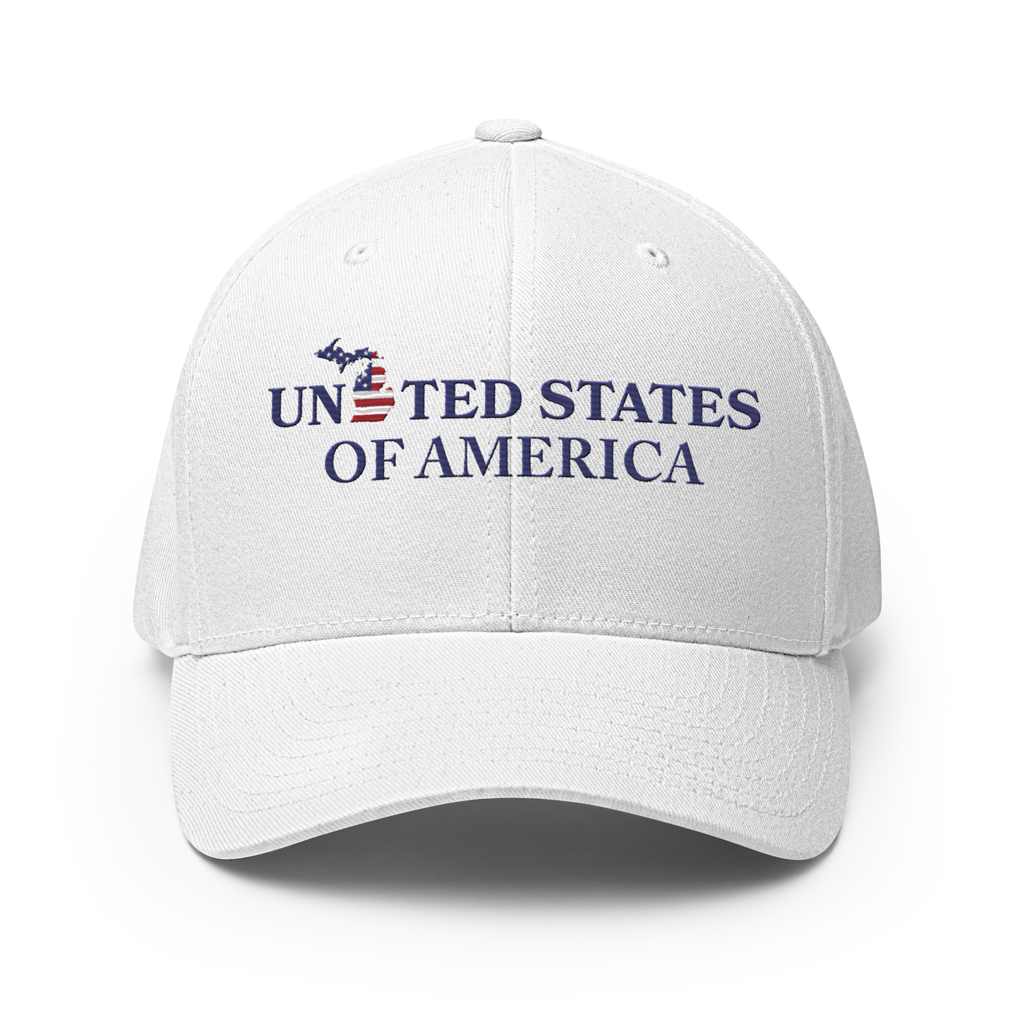 Michigan 'United States of America' Fitted Baseball Cap