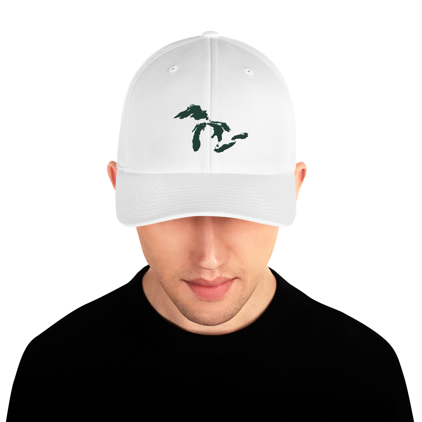 Great Lakes Fitted Baseball Cap (Laconic Green)